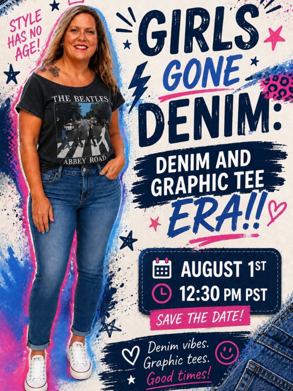Girls Gone Denim: Denim and Graphic Tees